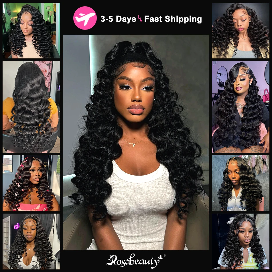 Loose Deep Wave Brazilian Human Hair Bundles, 100% Natural Extensions