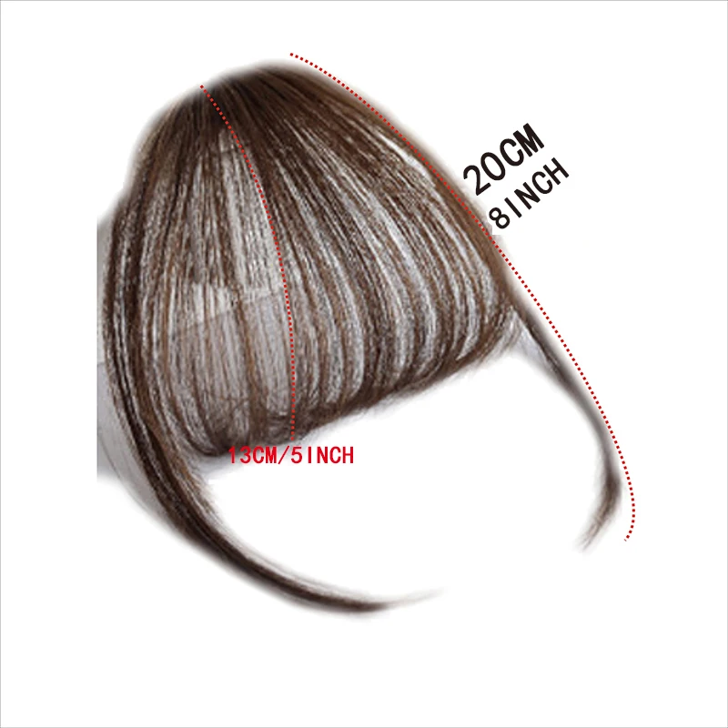 Synthetic French Style Air Bangs Clip-In Extension False Tassel Wig for Women