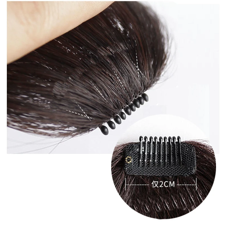 Synthetic French Style Air Bangs Clip-In Extension False Tassel Wig for Women