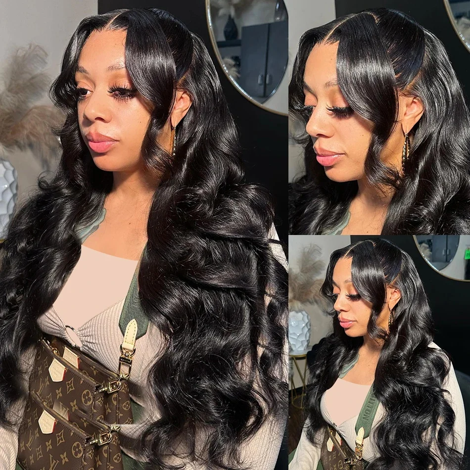Body Wave HD Lace Frontal Brazilian Human Hair Wig 360 Pre-Plucked Lace for Women