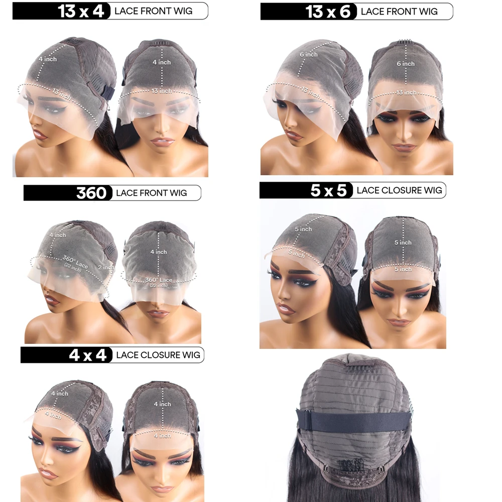 Full Lace Wig Human Hair Pre-Plucked Body Wave HD Lace Frontal Brazilian Hair for Black Women