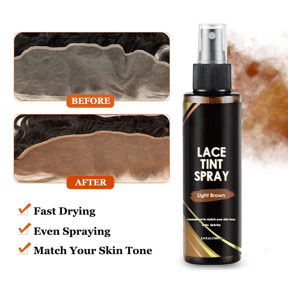 Waterproof Lace Wig Glue and Liquid Adhesive, Wax Stick, Lace Tint Spray, Elastic Melt Band for Wig Styling