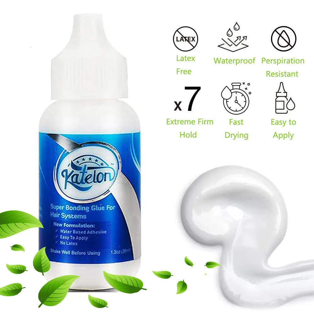 Waterproof Lace Wig Glue and Liquid Adhesive, Wax Stick, Lace Tint Spray, Elastic Melt Band for Wig Styling