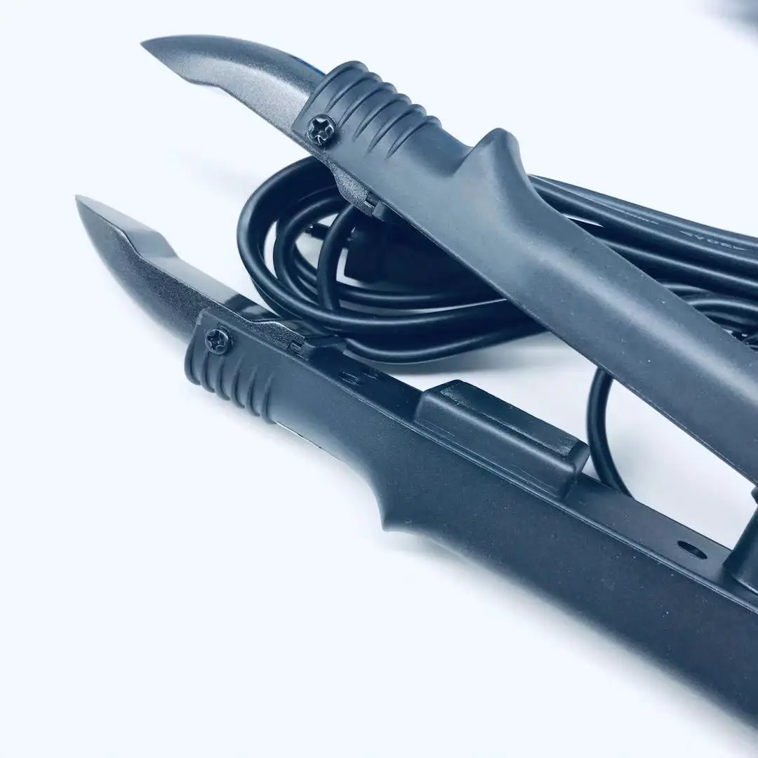 Hair Extension Tongs, Flat Tip Fusion Iron with Hair Extension Tools and Section Clip