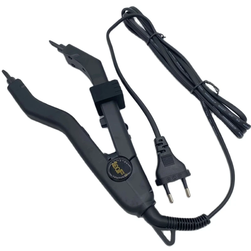 Black Heat Hair Extension Connector, Temperature Controllable Iron, Hair Extension Tools Kit