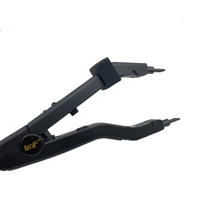 Black Heat Hair Extension Connector, Temperature Controllable Iron, Hair Extension Tools Kit