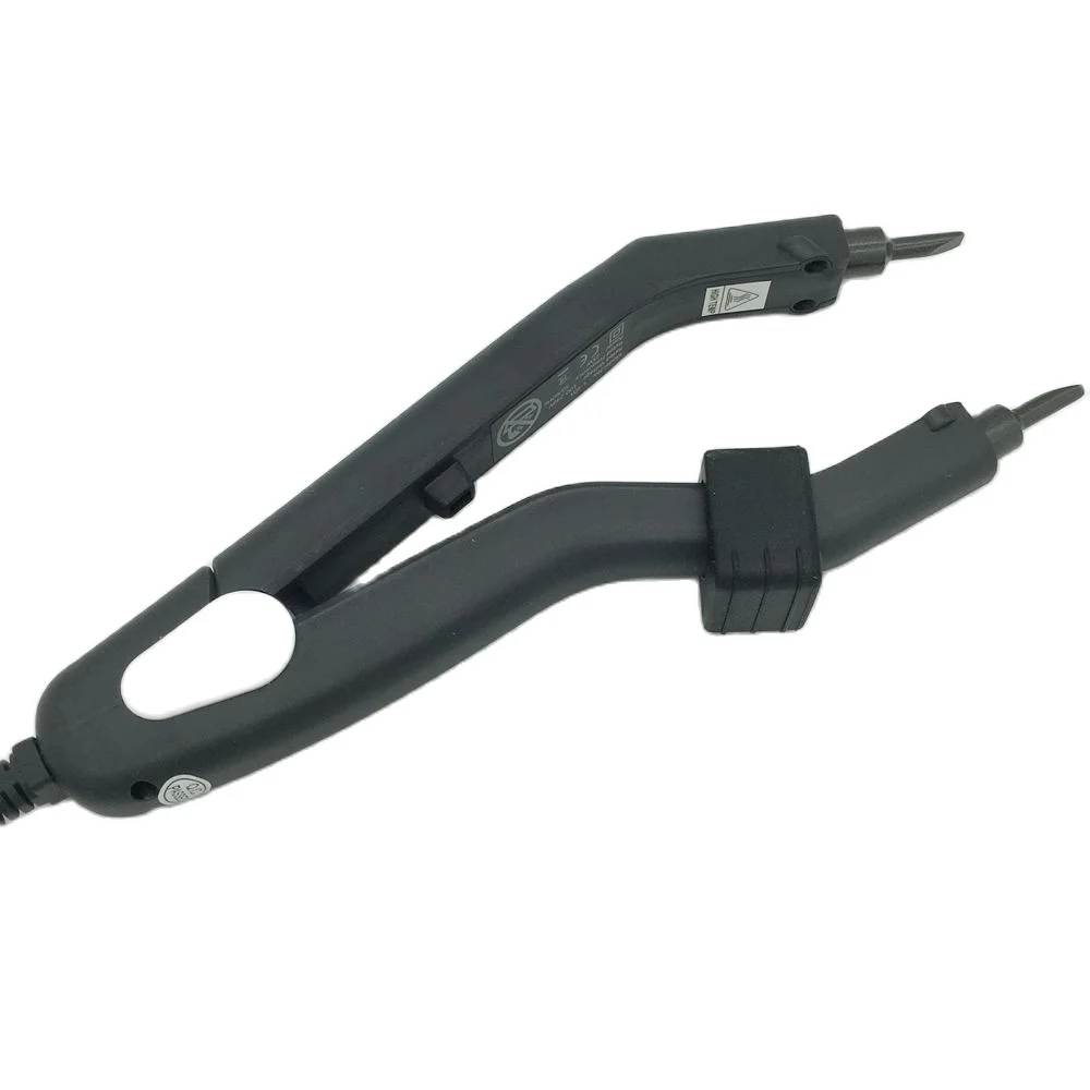 Quality Black Heat Hair Extension Connector Kit, Temperature Controllable 220°C Fast-Heating Iron