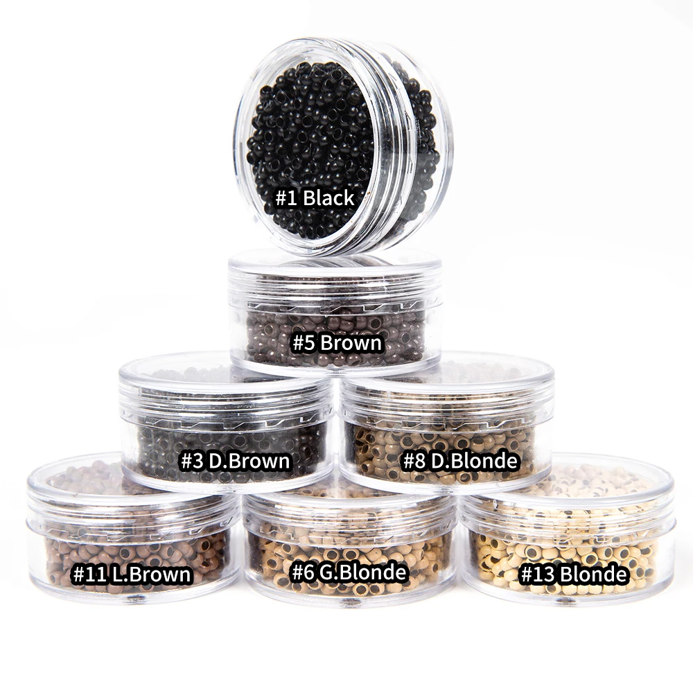 Micro Rings Beads for I-Tip Hair Extensions, Reinforced Hair Extension Tool