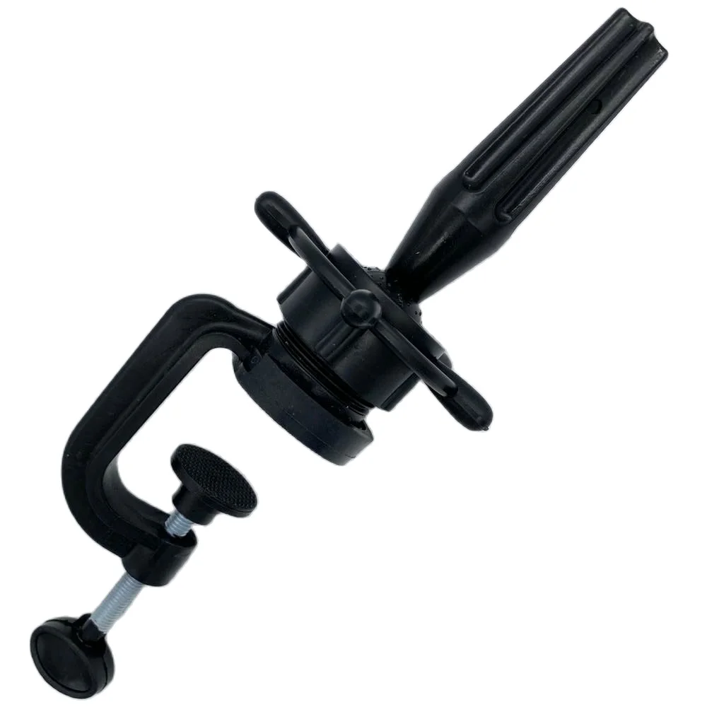 Mini Wig Head Stand with Adjustable Table Clamp, Plastic Mannequin Holder for Hair Training and Styling