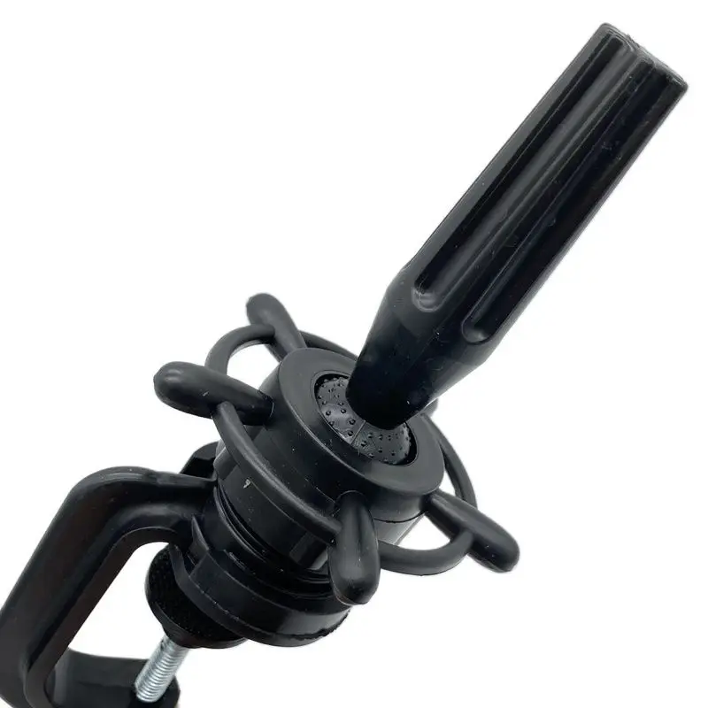 Mini Wig Head Stand with Adjustable Table Clamp, Plastic Mannequin Holder for Hair Training and Styling