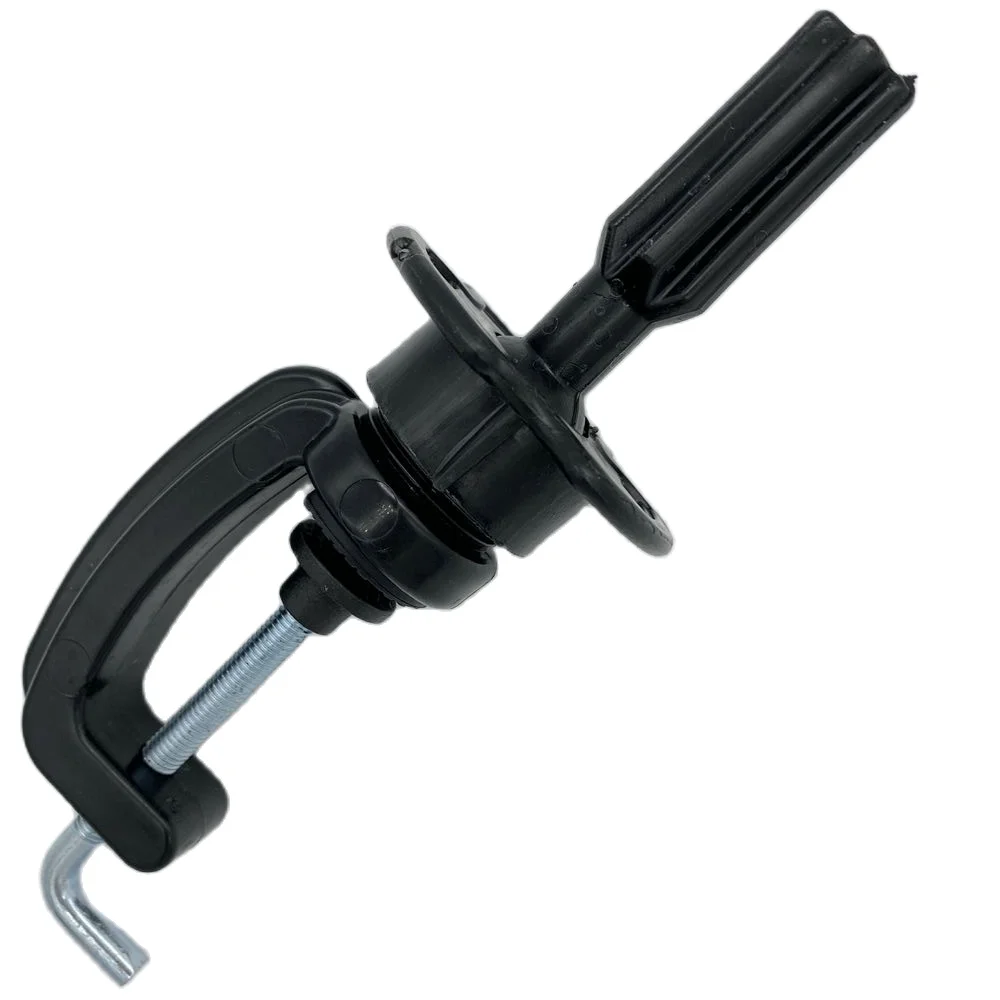 Mini Wig Head Stand with Adjustable Table Clamp, Plastic Mannequin Holder for Hair Training and Styling