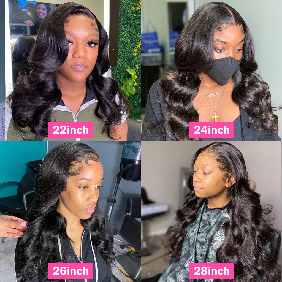 Body Wave Full Lace Human Hair Wig for Black Women, HD Lace Frontal Deep Wave Wig